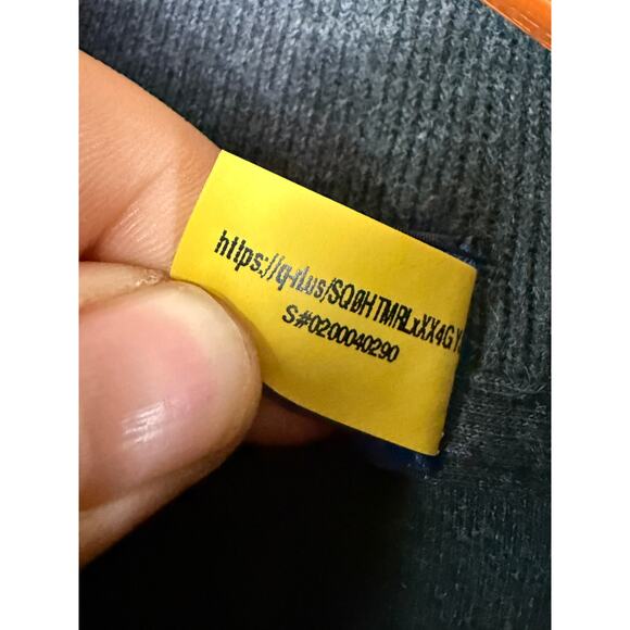 Ralph Lauren Polo Quarter Zip‎ Pullover Sweater Cotton Dark Gray Grey Mens XL - Picture 7 of 8